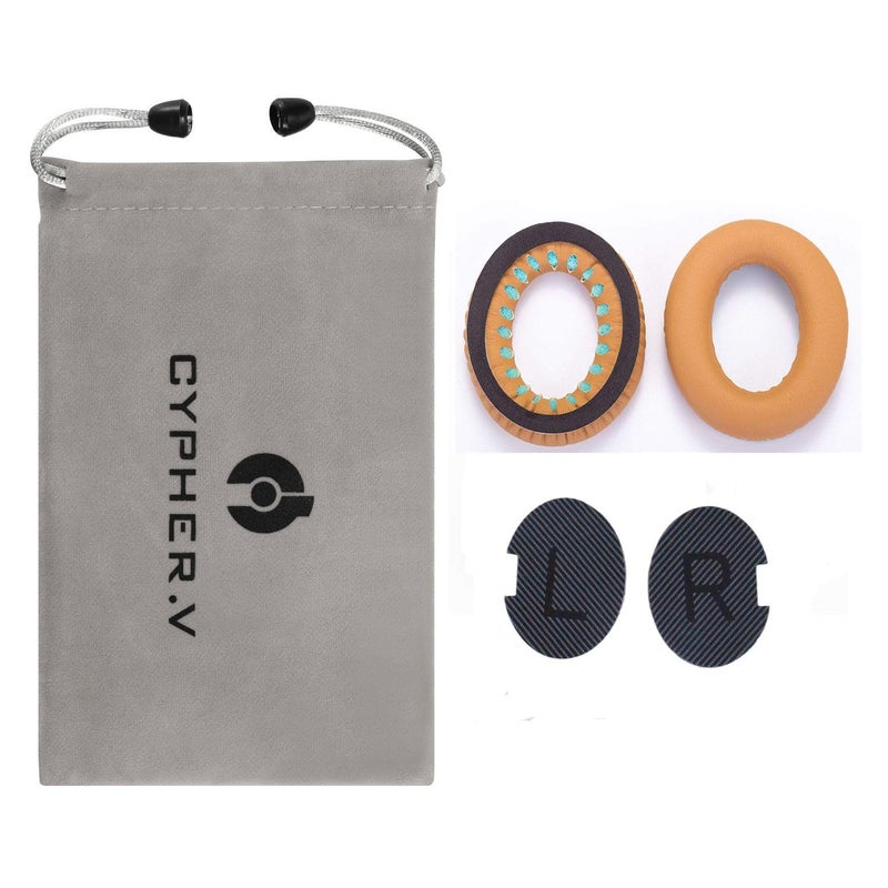 Cypher.V Headphones Replacement Ear Pads,for Bose Quietcomfort QC15 QC25 QC35 35 ii (Yellow) - Image 5